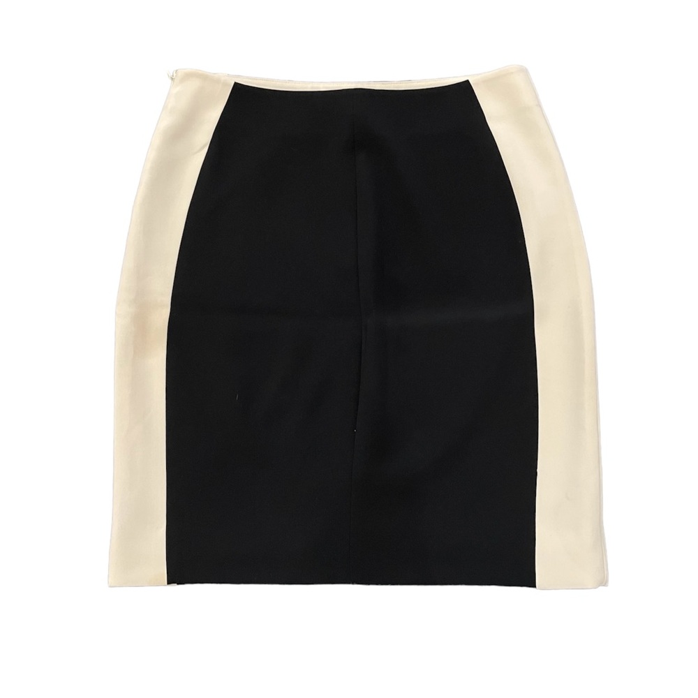 Diane Von Furstenberg DVF Ulyssa black and Ivory pencil skirt -